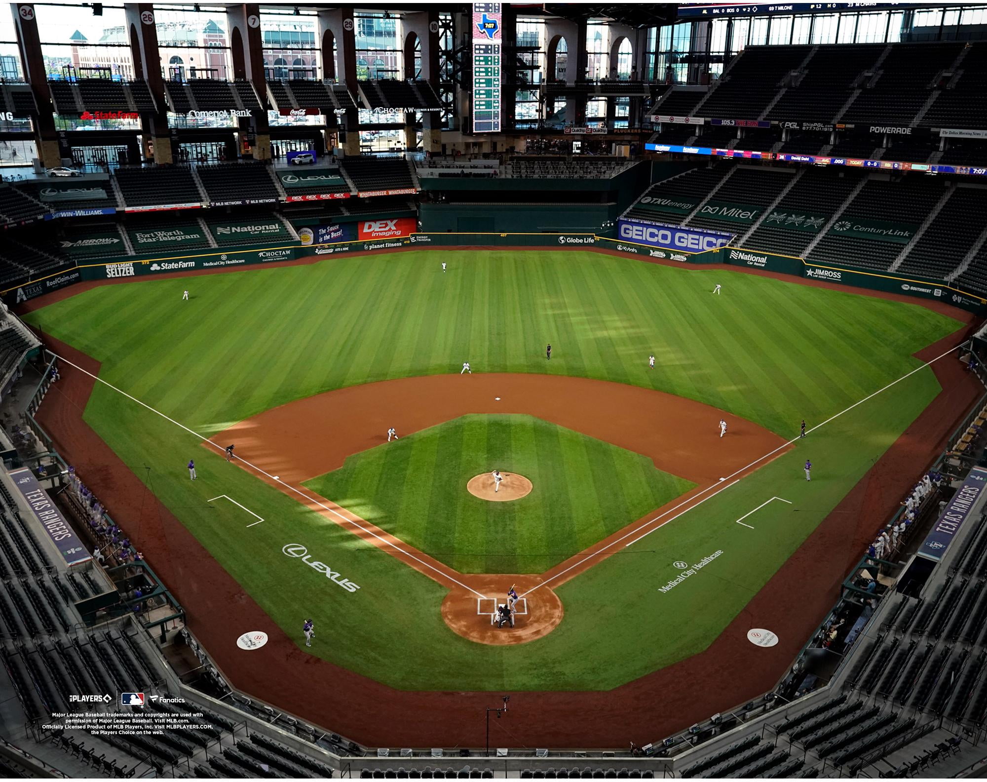 Texas Ranger Stadium Texas Rangers Unsigned Globe Life Field General View Photograph ...