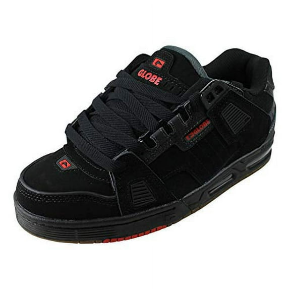 Globe Men's Sabre Skate Shoe Black/Charcoal/Red - GBSABR-10014
