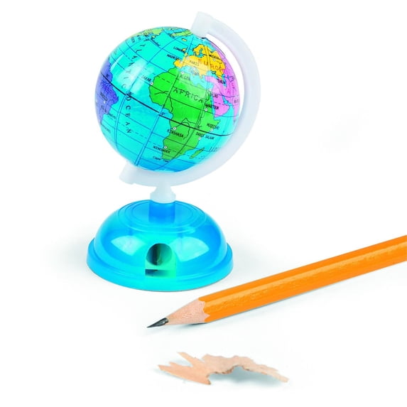 Globe Pencil Sharpeners - 12 Pieces