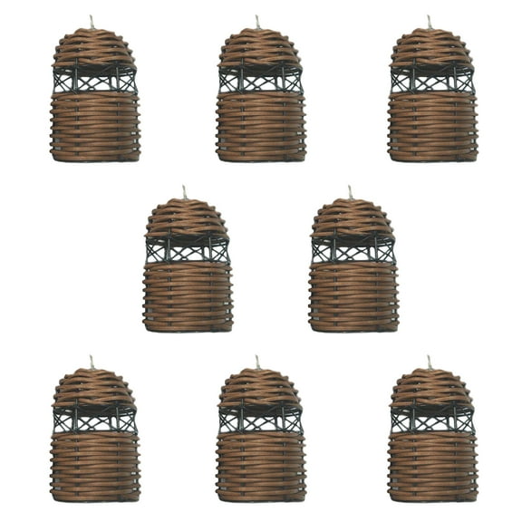 Globe Rattan Ball String Lights - Handmade Dark Brown Rattan Ball String Lights Fairy Lights Indoor Outdoor Boho Hollow String Light for Home Pergola Garden Party Backyard, 10 Lights