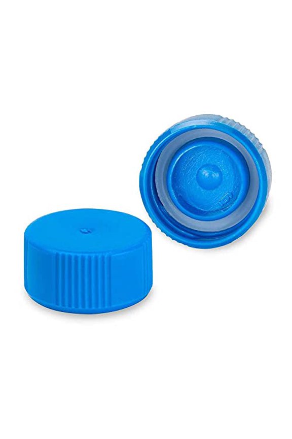 111671B Screwcap with O Ring for Microcentrifuge Tube, Blue, Pack of 1000