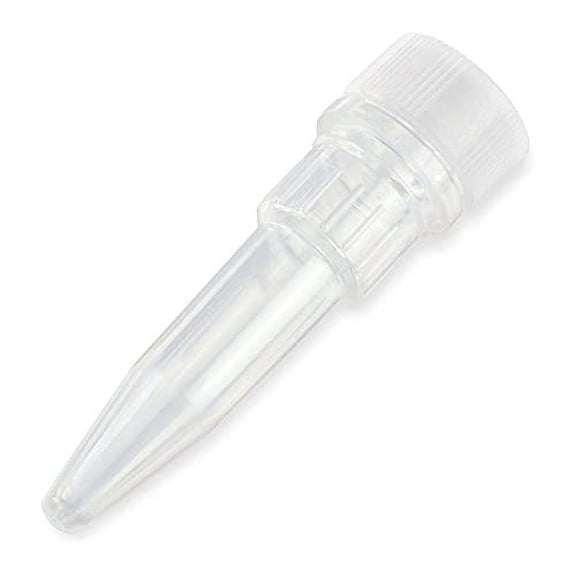 Globe Scientific 111712 Polypropylene Microtube Without Cap, 1.5ml Capacity, Pack of 1000