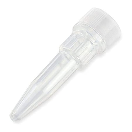 Globe Scientific 111732 Polypropylene Microtube Without Cap, 2ml Capacity, Pack of 1000