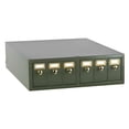 thumbnail image 1 of Globe Scientific 1186N65EA Slide Storage Cabinet with 6 Drawers, Holds 4500 Slides, Green, 1 of 1
