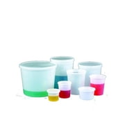 Globe Scientific 271064W Multi-Purpose Container, Economy Style, Separate Snap Lid, Capacity Case of 50