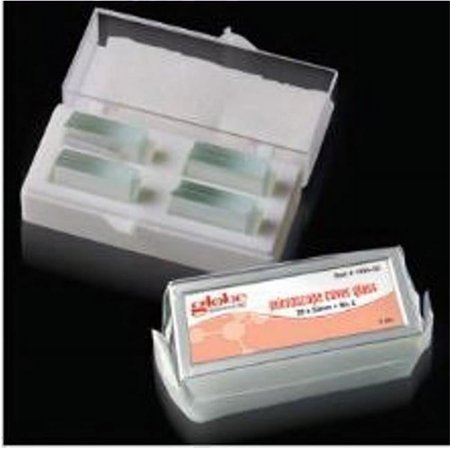 Globe Scientific 851543-PK 10 oz Microscope Cover Glass - 1 oz per Pack - 10 Pack per Box