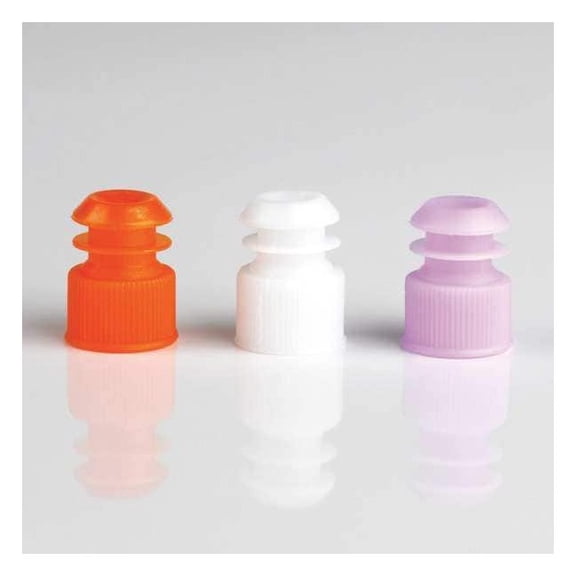 Globe Scientific Flange Cap, Lavender, Polyethylene, PK1000 118240L
