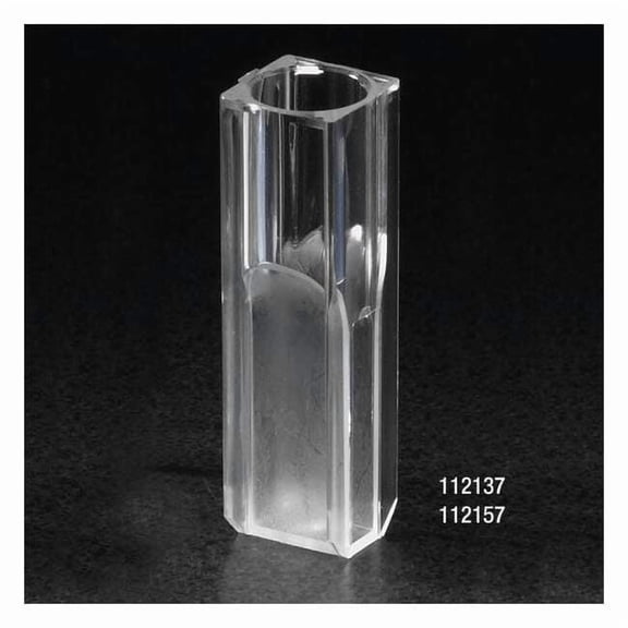 Globe Scientific Cuvette, Micro, 1.5mL, Uv, PK500 112157