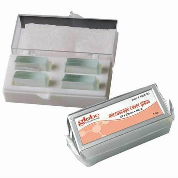 Globe Scientific Mic Cover Glass,24 x 40 mm,Clear,PK10 1412-20