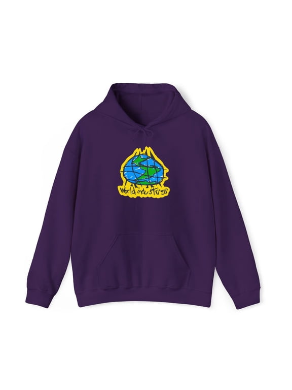 Globe Sketch World Industries Design Hoodie Print Skate Board Unisex Sweatshirt - S / Purple