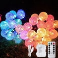 thumbnail image 1 of Globe String Lights 30ft 60LED Fairy String Lights Plug in Waterproof + Remote, 1 of 7