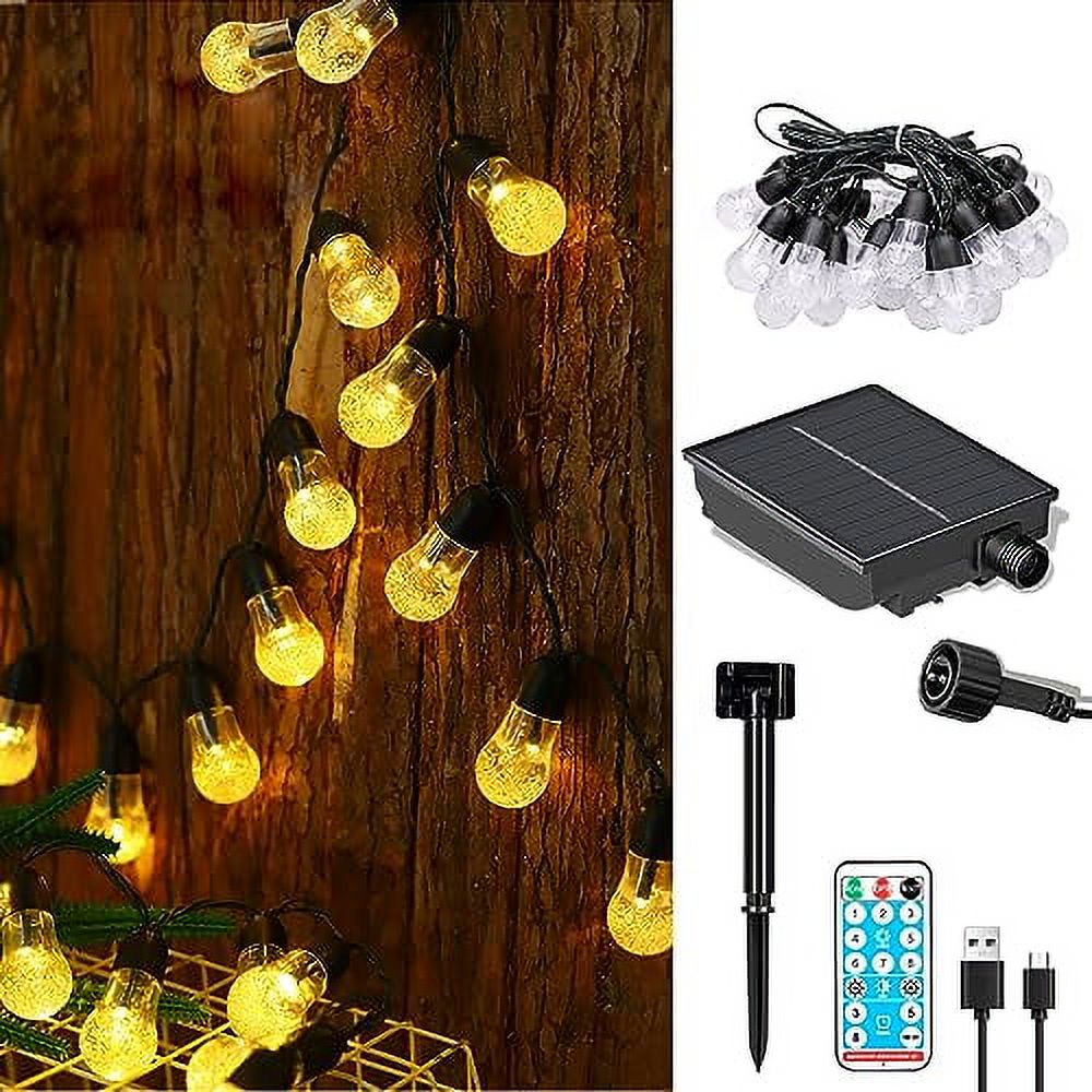 Globe String Lights with Remote Control 8 Lighting Modes, 4