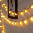 thumbnail image 1 of Globe String Lights，Water Proof 33 FT 100 LED Fairy Lights Plug in，8 Modes with Remote，Indoor String Lights for Bedroom,Classroom,Outdoor String Lights for Patio,Garden,Party,Wedding, 1 of 7