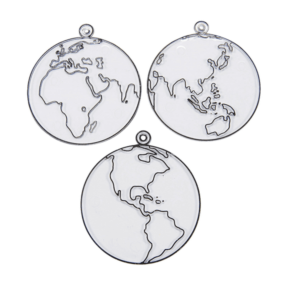 Globe Suncatchers - Craft Supplies - 24 Pieces