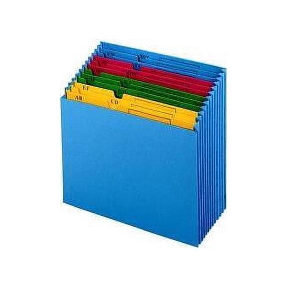 Globe-Weis 20134 QuickVue Project File 11" Width x 12" Length Sheet Size - 12 Pockets - Paper - Blue - 1 Each