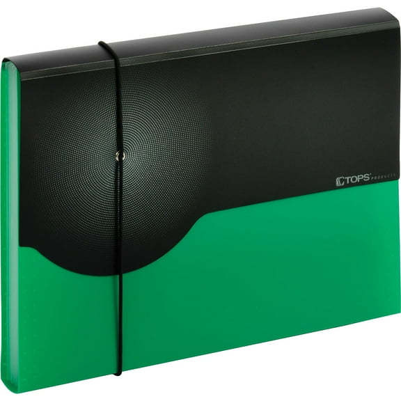 Globe-Weis 7 Pocket Poly Expanding File Letter 67440GRN