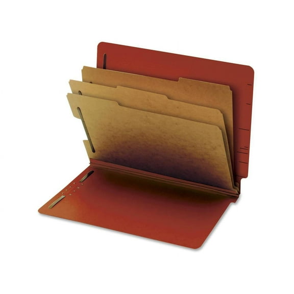 Globe-Weis End Tab Pressboard Classification Folder 10 EA/BX