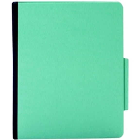 Globe-Weis PU61 LBL Classification Folders- Letter Size- 2 Partitions- Light Blue