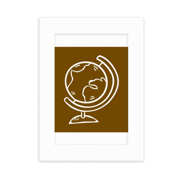 Globe World Teach Aid School Course Desktop Photo Frame Picture Display Decoration Art Painting
