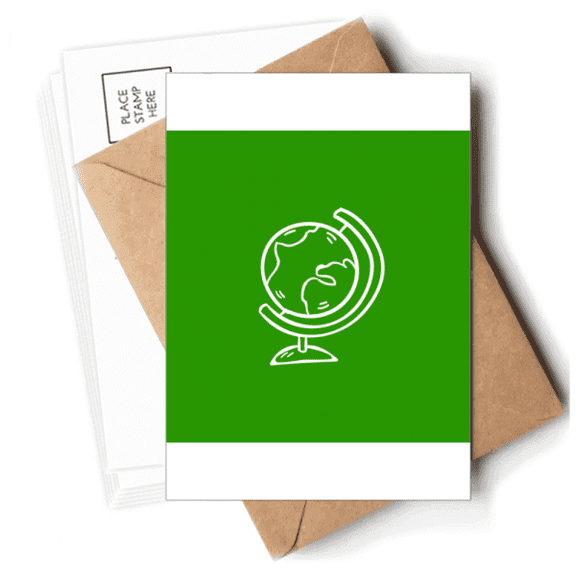 Globe World Teach Aid School Course Postcards Envelopes Blank Note Cards Mailing