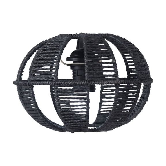 Globe Woven Lamp Shade for Pendant Light, Open Sphere Hanging Shade for Farmhouse Decor