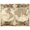 thumbnail image 1 of Globe in 1708 - World Poster Print, 1 of 3