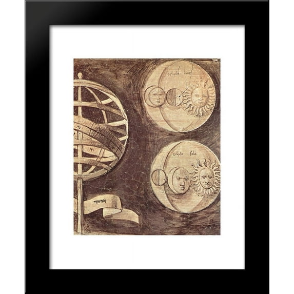 Globe, moon, sun (astronomy) 20x24 Framed Art Print by Giorgione
