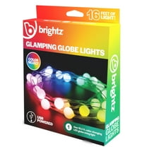 GlobeBrightz LED Camping Globe Lights – USB, 16.4-ft, Weather-Resistant, Color Select "