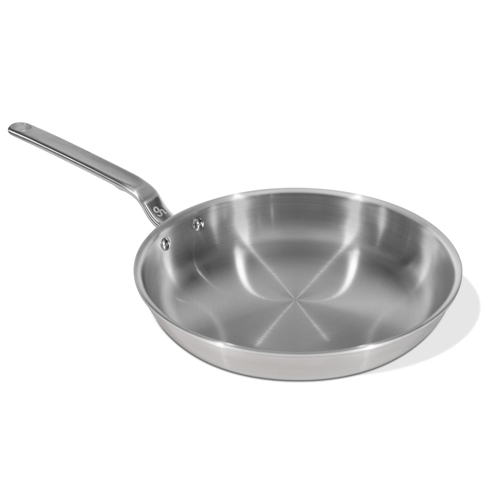 GlobeHome 10 Inch Stainless Steel Frying Pan - 5 Ply Stainless Clad ...