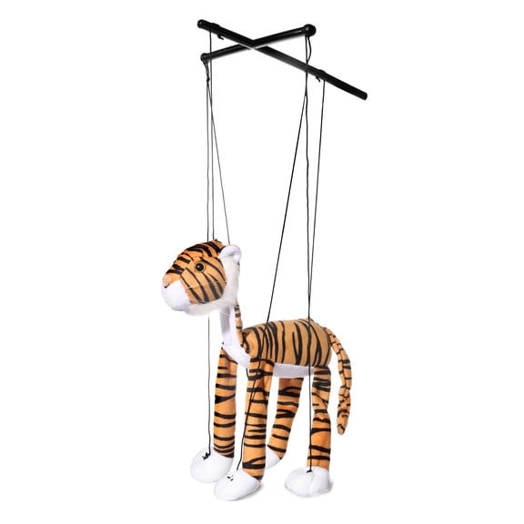 Silly Puppets Orange Tiger Animal Marionette String Puppet