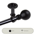 thumbnail image 1 of Globus Ceiling 1" Curtain Rod/ Room Divider 48-84 inch - Black, 1 of 2