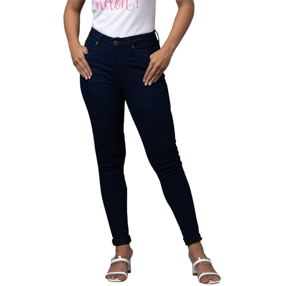 Globus Women Dark Blue Mid-Rise Stretchable Skinny Fit Jeans