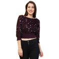 thumbnail image 1 of Globus Women Embellished Smocked Crop Top, 1 of 6
