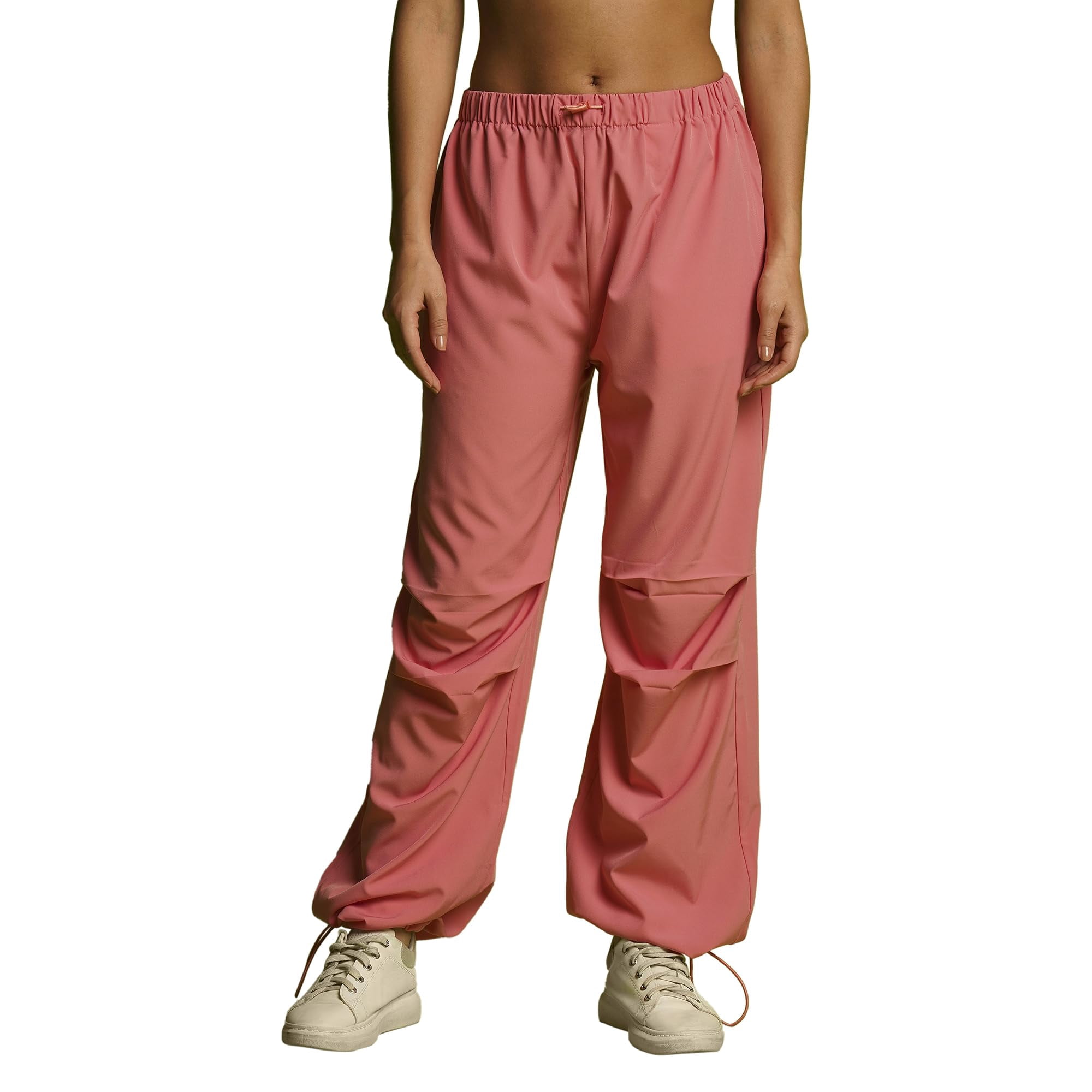 Globus Women Mid Rise Loose Fit Parachute Trousers - Walmart.com