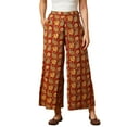 thumbnail image 1 of Globus Women Paisley Printed Flared Slip-On Palazzos, 1 of 6