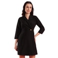 thumbnail image 1 of Globus Women Shawl Lapel Solid Mini Workwear Blazer Dress, 1 of 6