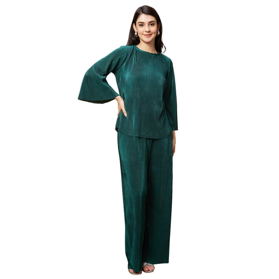 Globus Women Solid Casual Co-Ord Set