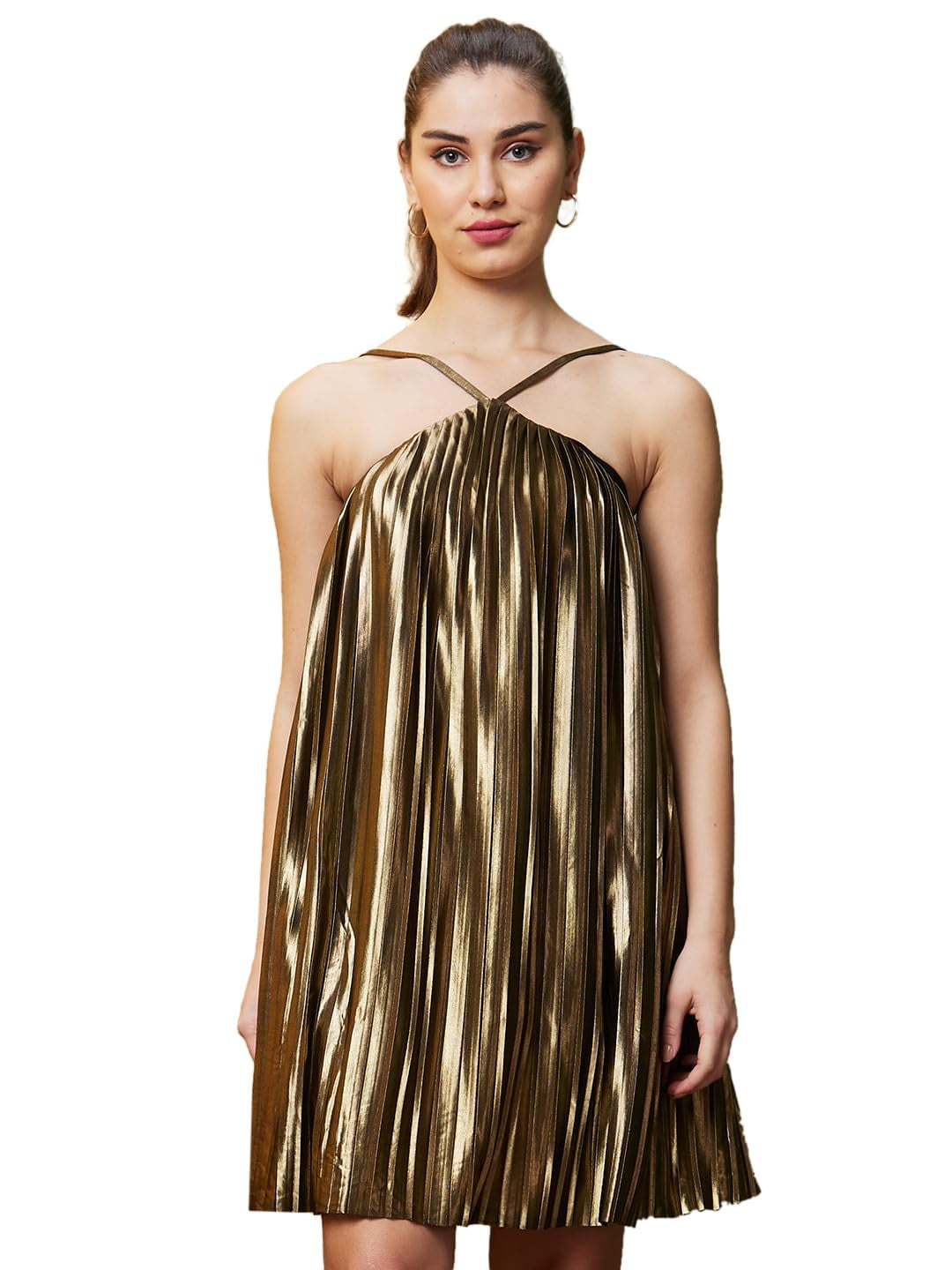 Halter Neck A-Line Dress main image 0