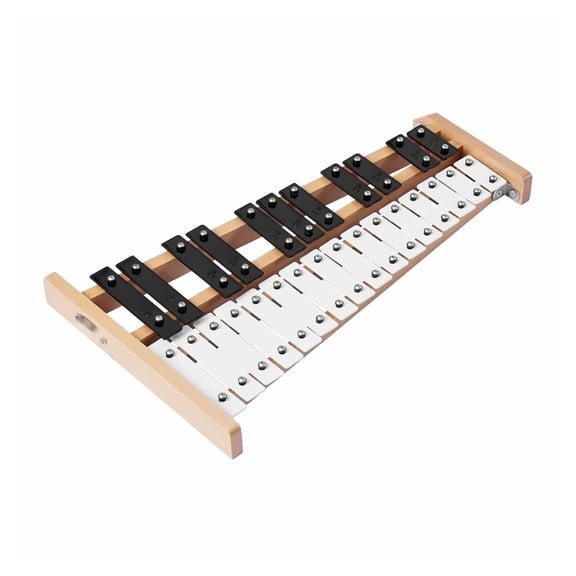 Glockenspiel Xylophone 27 Notes - Percussion Instrument with Metal Keys & 4 Mallets - Professional Musical Instrument for Adults, Kids, Music Teaching