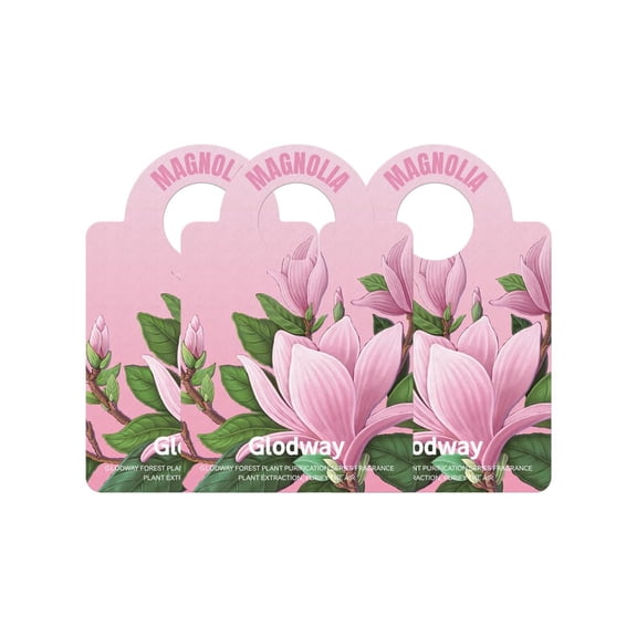 Glodway Air Frensheners,Hanging Car Air Freshener,Magnolia Scent,3 pack