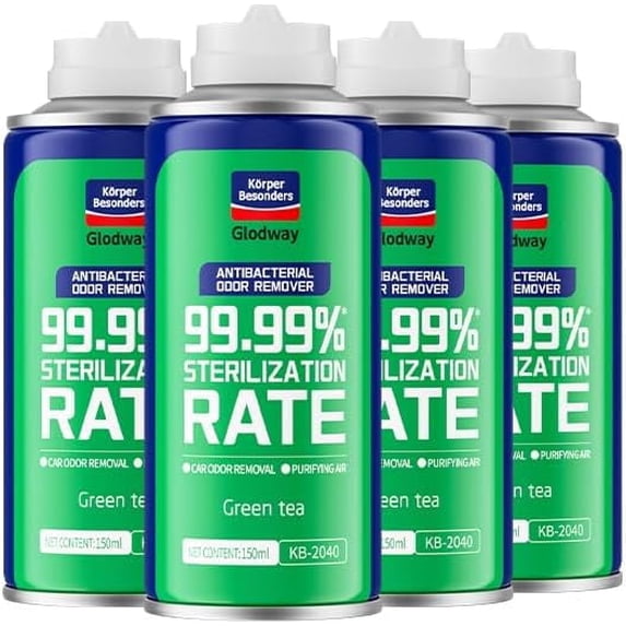 Glodway Air Fresheners Spary,Fogger Odor Eliminator Remover Refresher,Green Tea Scent,5 oz(Pack 4)