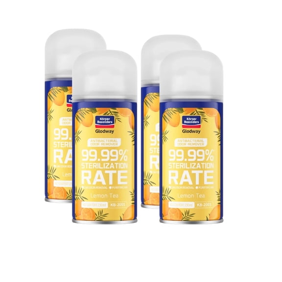 Glodway Whole Car Air Fresheners Spary,Fogger Odor Eliminator Remover,Lemon Scent,6 Ounce,4 Pack