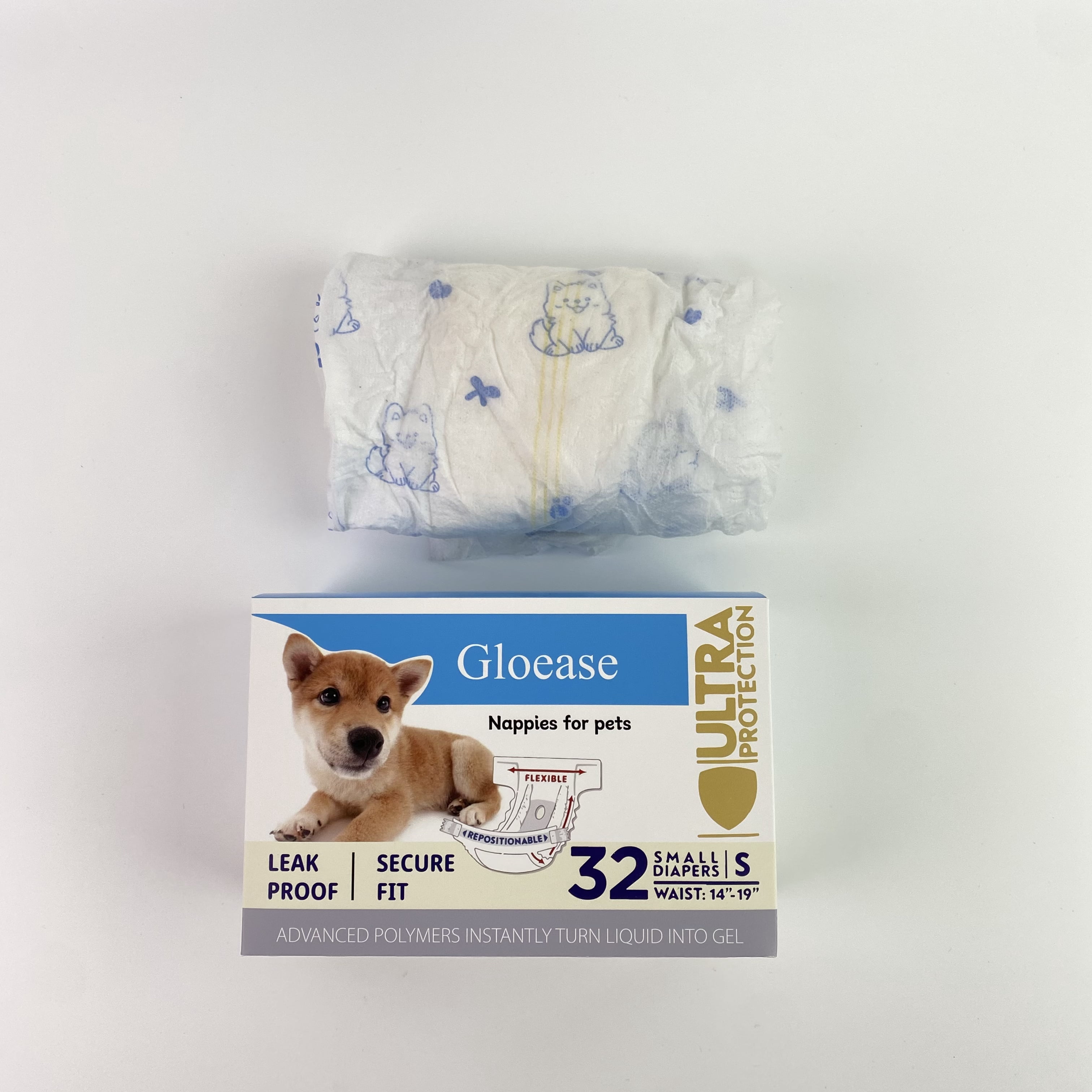 Gloease Nappies for pets,Dog Diaper Liners Super Soft and Absorbent Dog Diaper Booster Pads for Male Dog Belly Bands or Female Dog Diapers