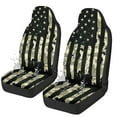 thumbnail image 1 of Glofpot American Flag Front Seat Covers for Cars Front Seats Only 2 Pack Car Seat Decor Green Camo Auto Seat Cover Sets Auto Accessories for Women Men, 1 of 7
