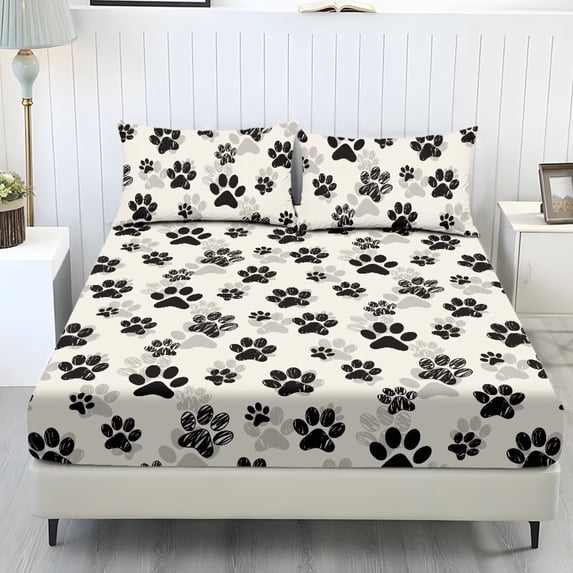 Machine For Deep Check Glofpot Bed Sheets Set, Soft Fitted Sheet Set Wrinkle Resistant All ...