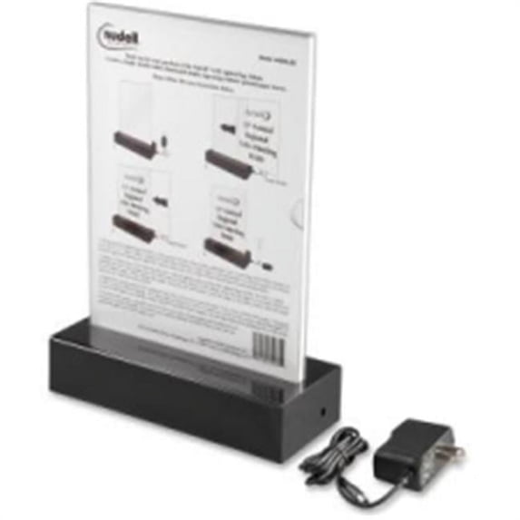 Glolite Nudell 34085LED Double-sided LED Lighted T-Sign, Clear