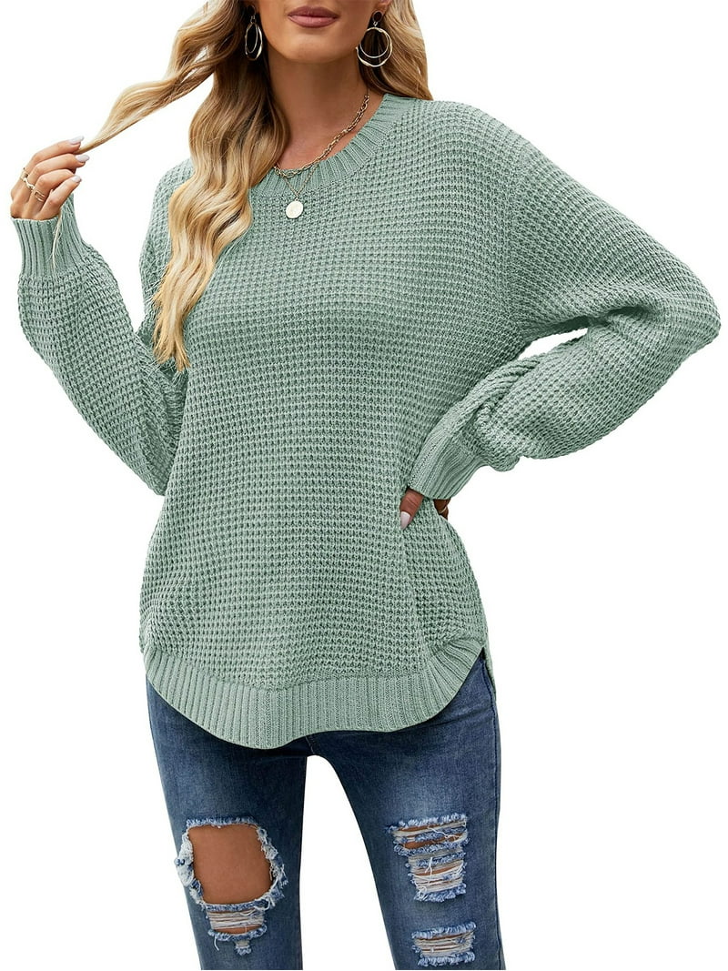 Glonme Women's Long Wear Loose Casual Pullover Sweater, Cozy