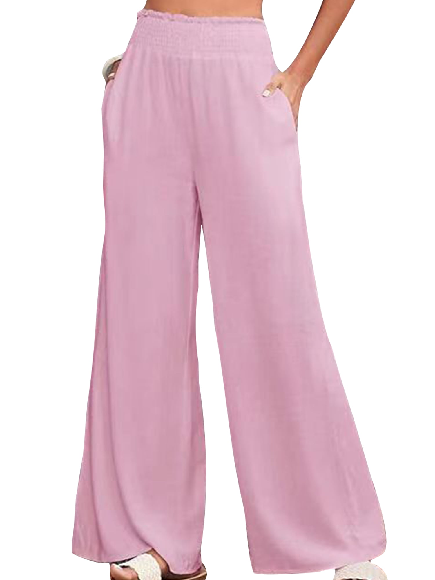 DOLCE & GABBANA Pants Pink Lace Trimmed Silk Satin Wide Legs IT38/US4/XS  $2300 | eBay