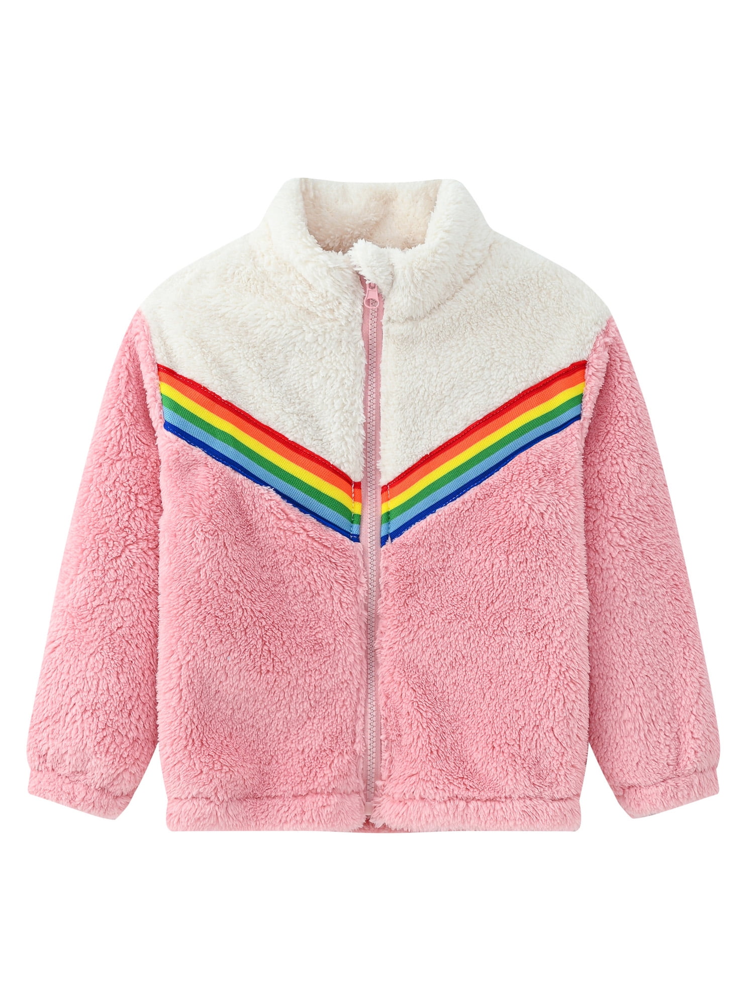 White rainbow clearance jacket