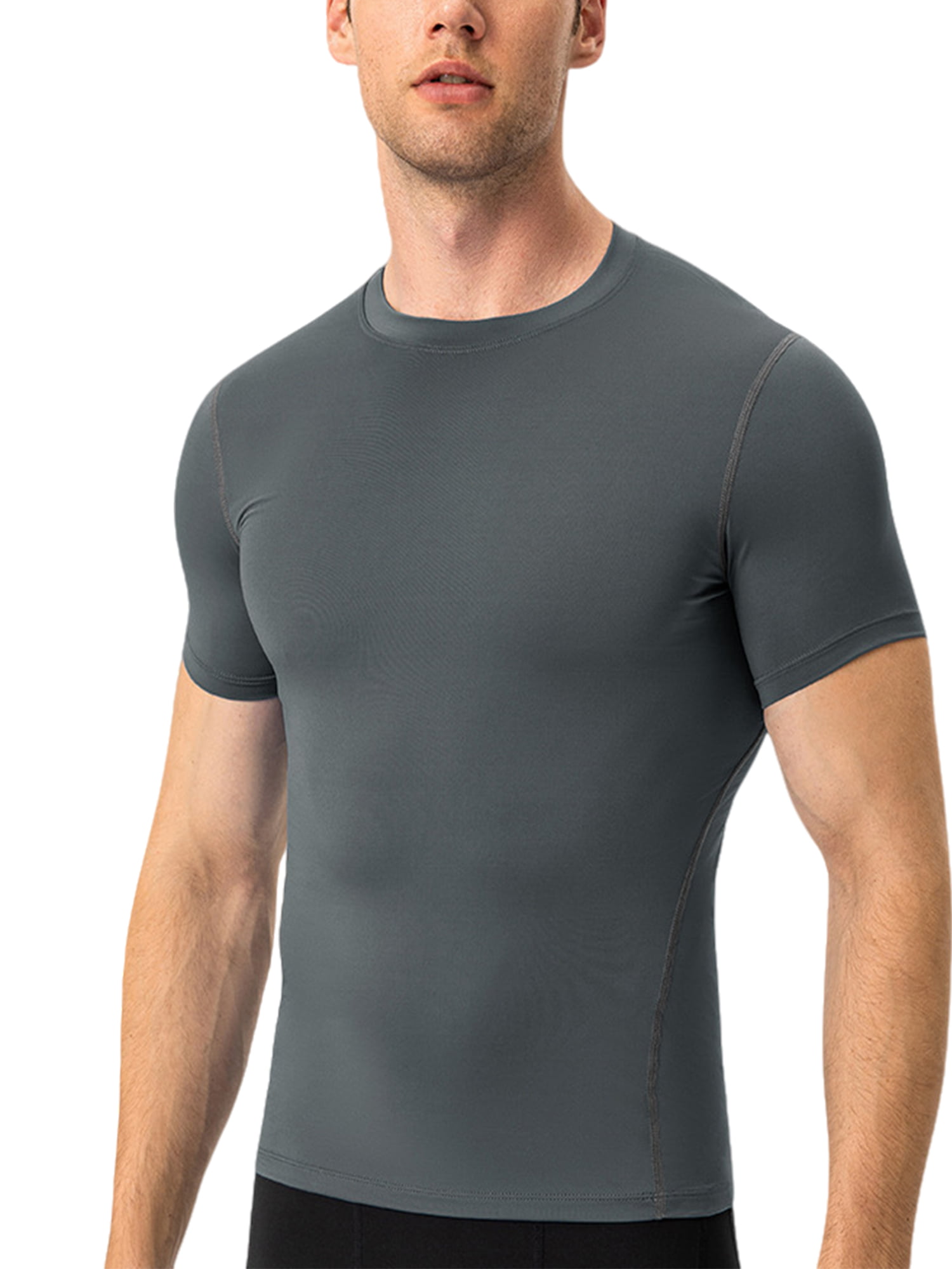 Glonme Men Compression Shirts Baselayer Summer Tops Cool Dry